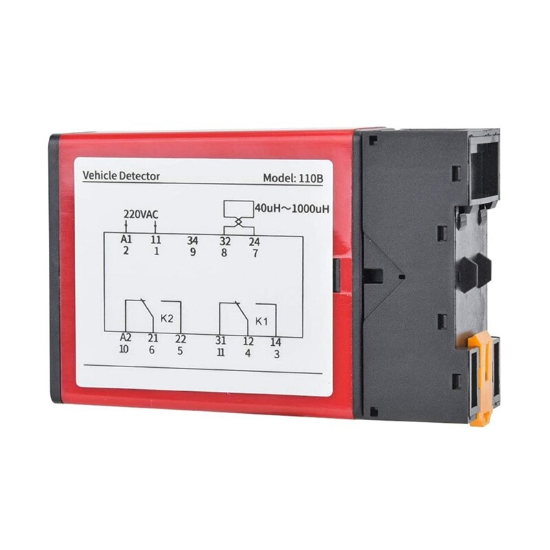 110B Vehicle Detector AC220V Single Channel Inductive Vehicle Loop Detector for Car Parking Lot Access Control