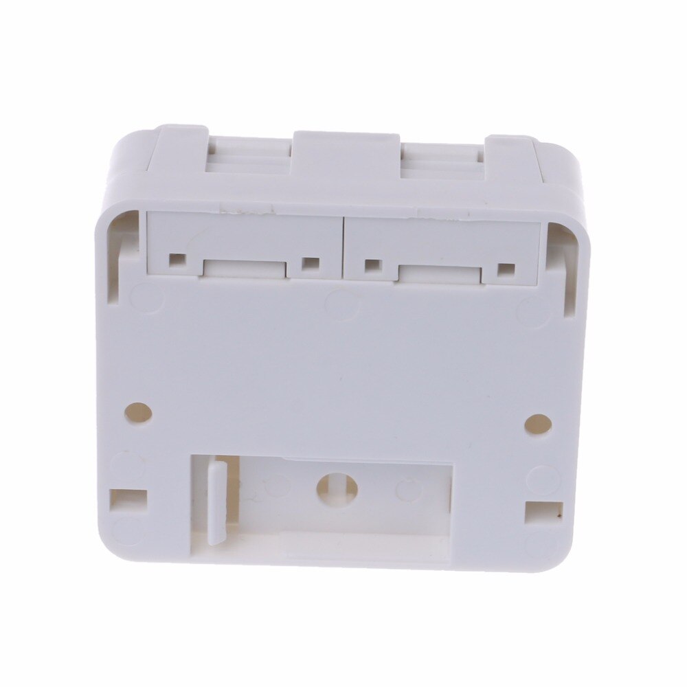 Desktop JB Dual-port Panel Ethernet Cable Junction Box network connector with 2 Cat6 Modules