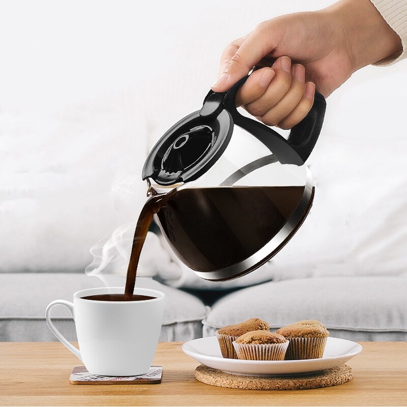 650Ml Electric Automatic Drip Coffee Maker Household Coffee Machine Coffee Pot Mini American Drip Coffee Machine for Make Tea Co