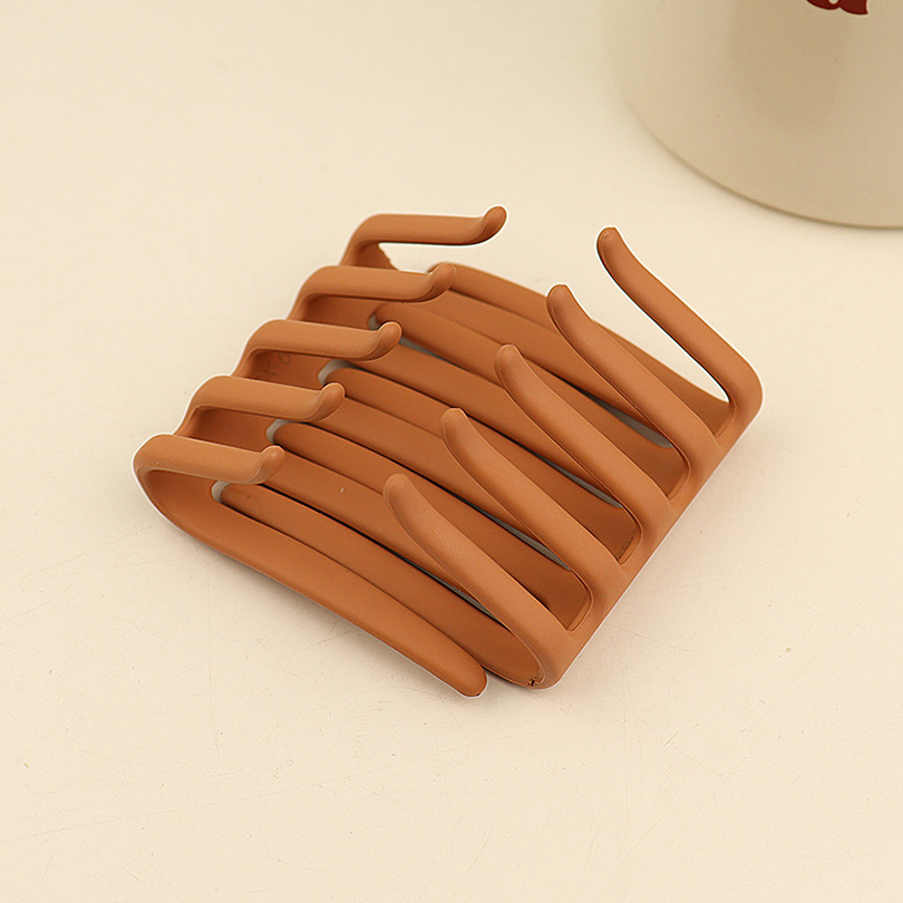 Fermaglio per capelli elasticizzato Doppio lato Pettine per capelli da donna coda di cavallo Mohawk Accessori per creatori di panini facile strumento per lo messa in piega dei capelli ricci spessi Artiglio per capelli: Grigio