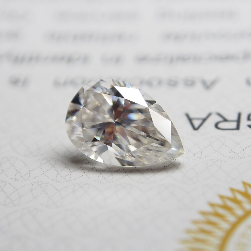 5*7mm peer Cut 0.69 carat VVS Moissanite Super Wit Moissanite Diamond