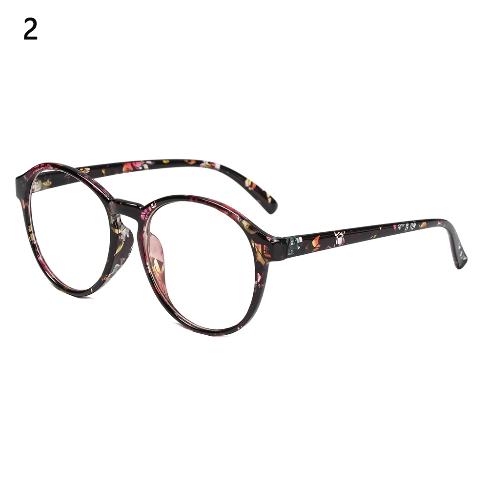 Retro pyöreät naisten lasit säteilyä estävät optiset silmälasit muovikehys retro vintage lasit kehys naisten silmälasien kehys: 2