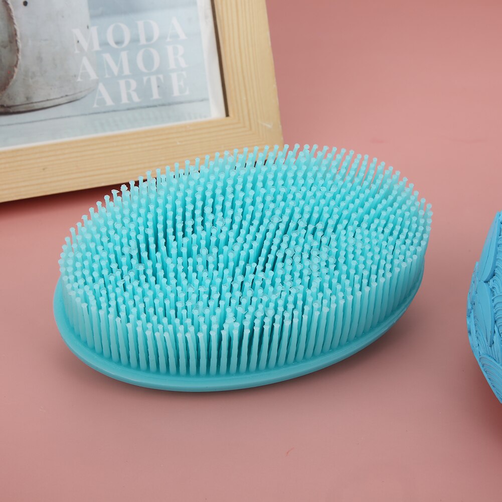 Siliconen babybadborstel zachte loofah bodyscrub exfoliërende badscrubborstel voor mannen vrouwen baby