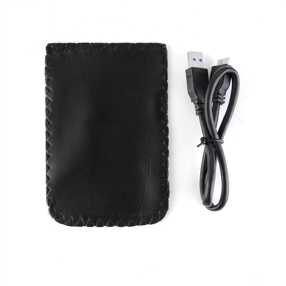 Slim Portable HDD Enclosure USB 30 External Hard Disk Case SATA Hard Disk Drives HDD Case with USB Cable and Pouch
