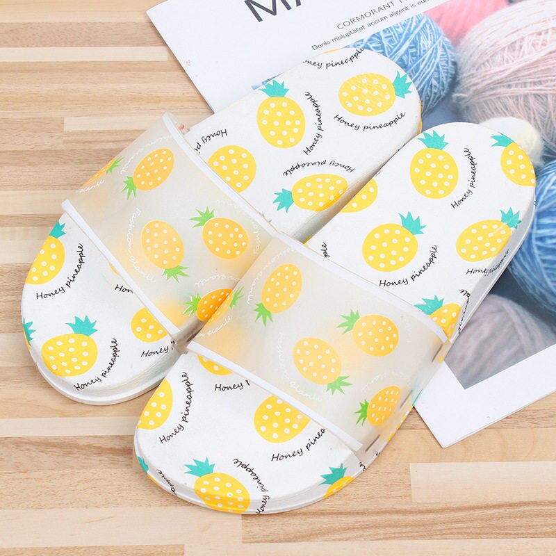 Zomerslippers voor dames, schattige platte fruitslippers, zachte slippers voor dames, schoenen voor dames, platte strandslippers, sandalen voor dames: 3 / 39