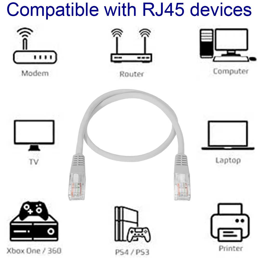 NANOCABLE Cavo di Rete RJ45 AWG24 Patch Ethernet Internet per Reti LAN Router Switch Grigio 10.20.0100-L25 25cm Cat.5e