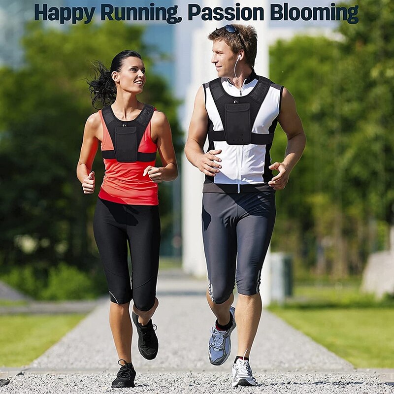 Lightweight Running Vest,Chest Phone Holder Adjustable Waistband, Breathable and Heat Disspation,Running Cycling Travel