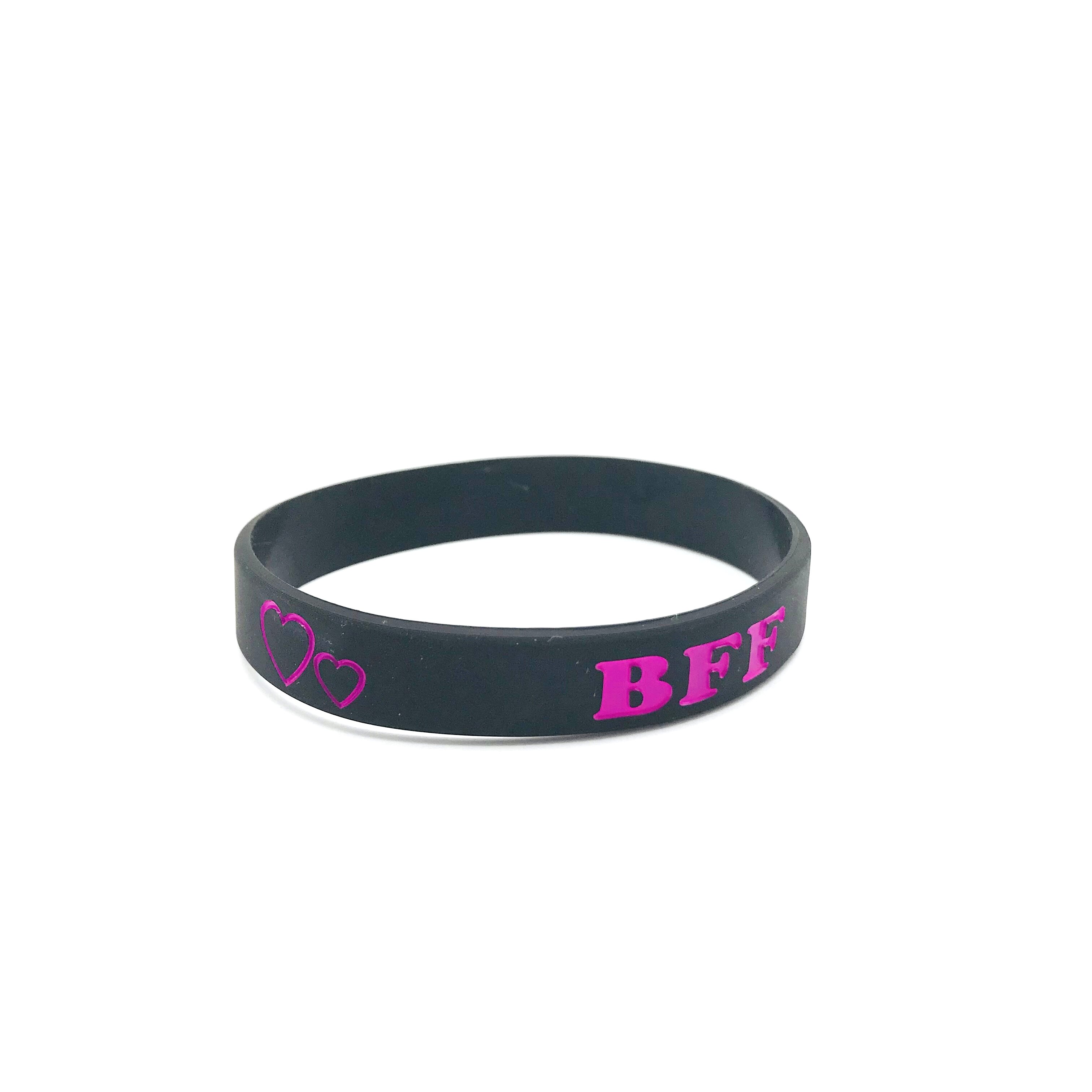 "Never give up" en "Geen Pijn Geen Gian" Motivatie Armbanden Voor Mannen Vrouwen Siliconen rubber Band Polsbandjes Sieraden: friend 2