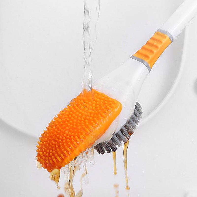 Neue Silikon Wc Pinsel einstellen Nette Tauchen Ente Zauberstab-montiert Stand Langstieligen Schlecht Tiefe Reinigung TPR zubehör