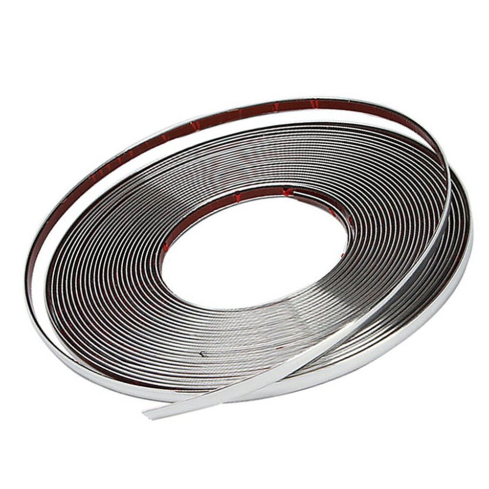 12mm*15m Chrome Car Auto Moulding Strip Trim Bumper Protector Bright Silver durable and practical