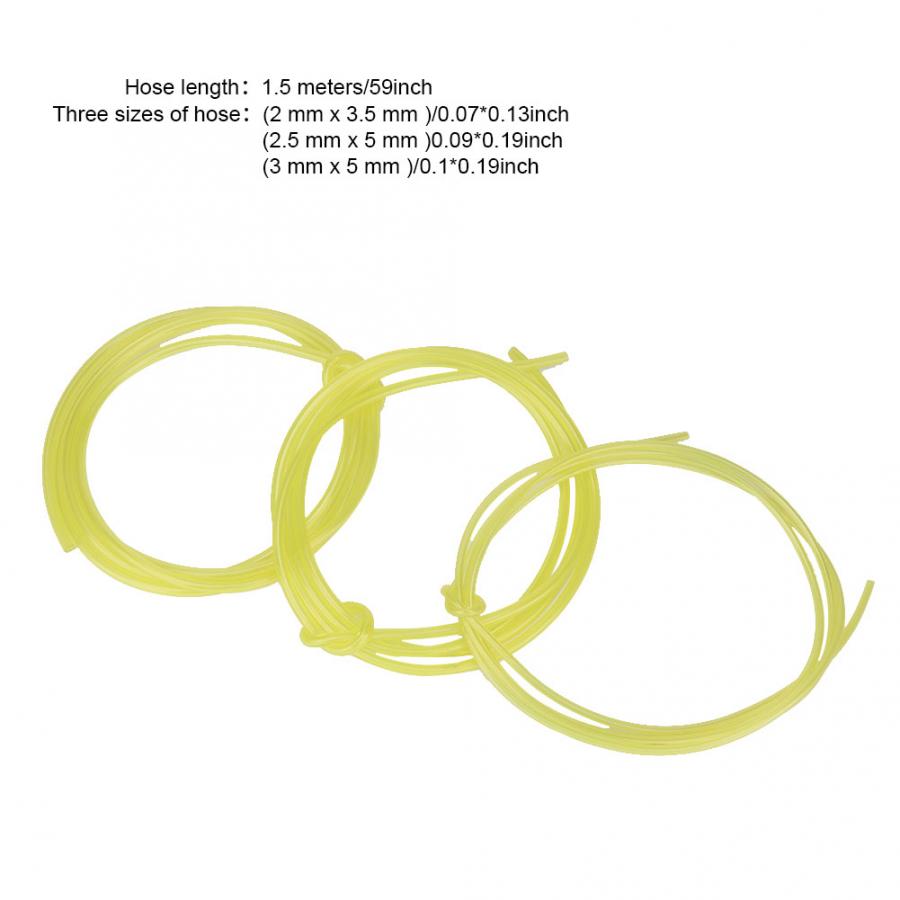 1.5 Meters 3 Sizes Fuel Line Hose Petrol Tubing Fit For Poulan
