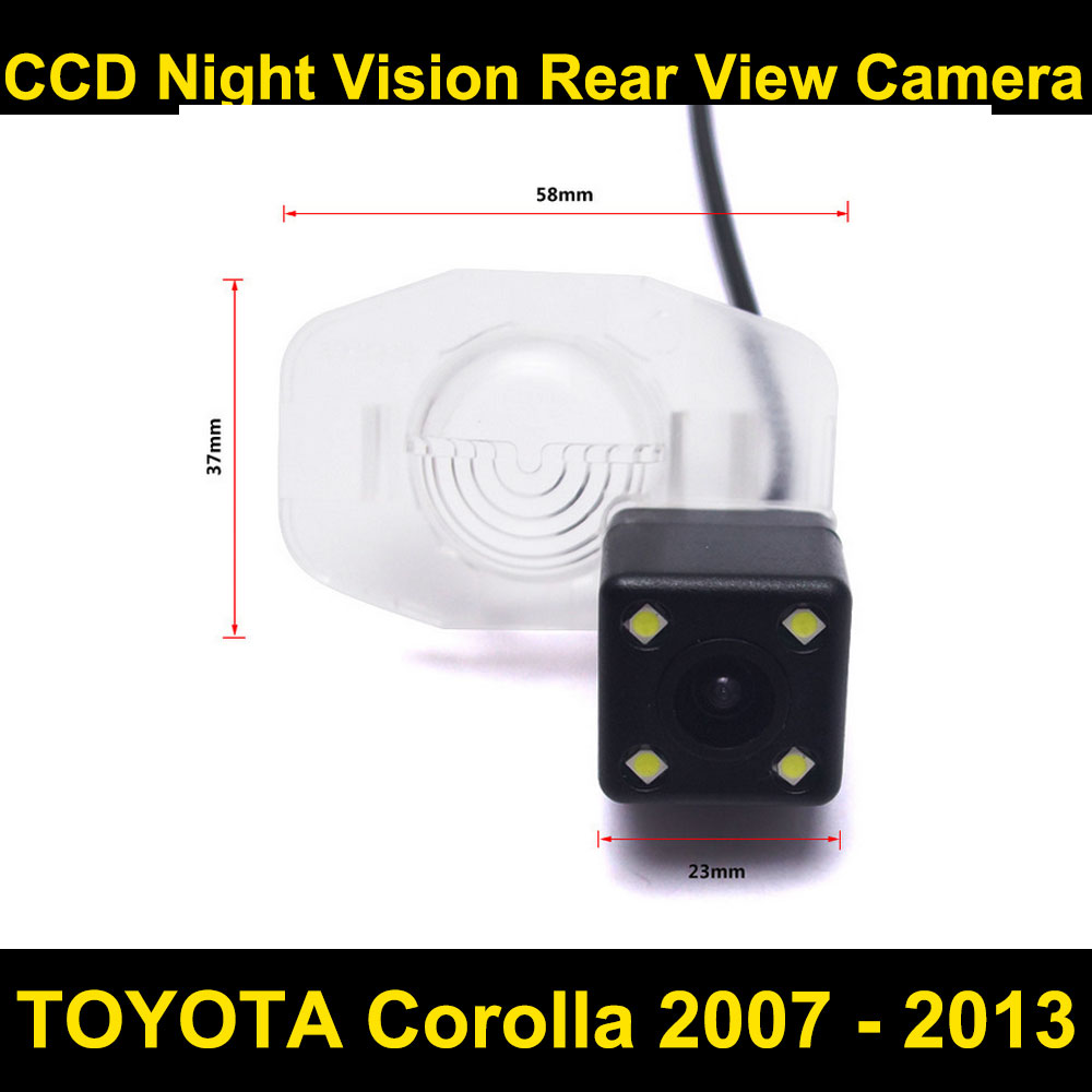 Auto achteruitrijcamera voor TOYOTA Corolla 2007 CCD Nachtzicht BackUp Reverse Parking camera