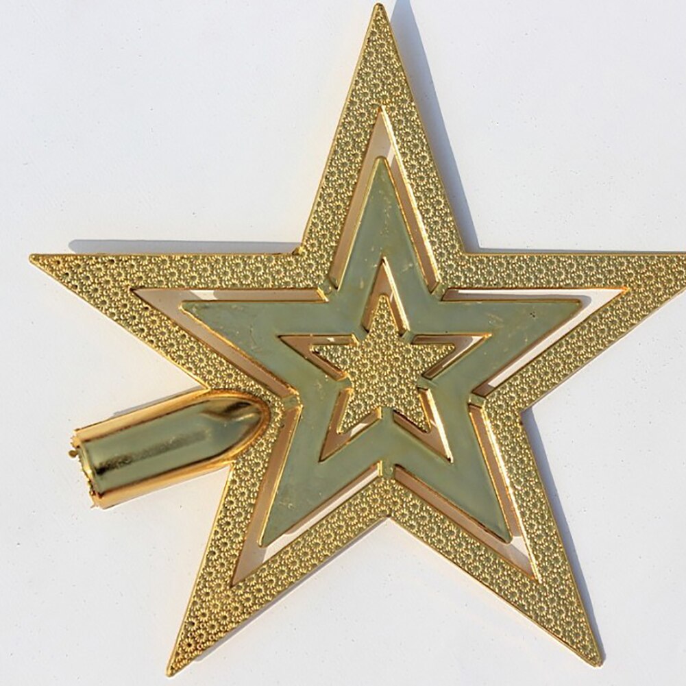 OutdoOutdoor Home Decor Vrolijk Kerst Ornamenten Boom Topper Glitter Ster Decoratie Thuis Tafel Xmas Decoratie