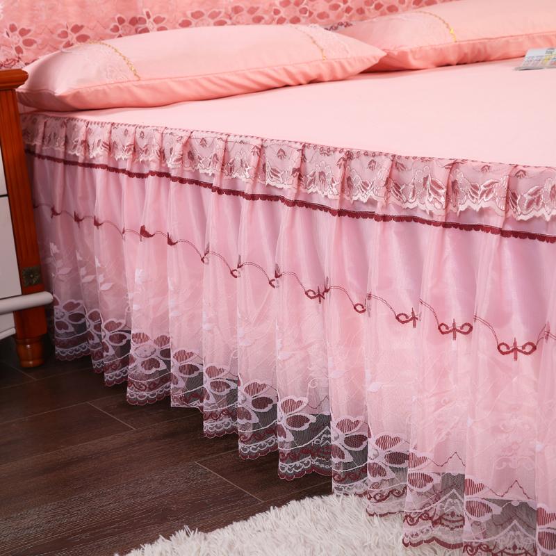35 literie lit volants jupe-lit jupe brossé microfibre couvre lit