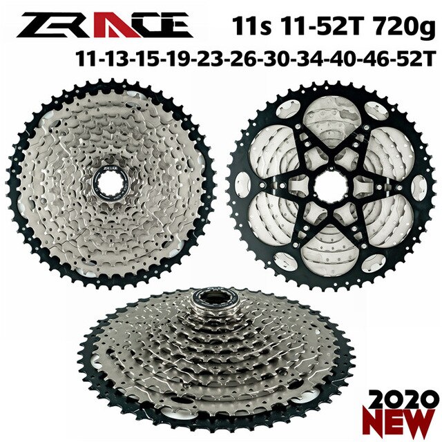 Zrace fietscassette 8 9 10 11 12s mtb vliegwiel mountainbike freewheel compatibel voor alivio / deore / slx / xt: 11s 11-52t 720g