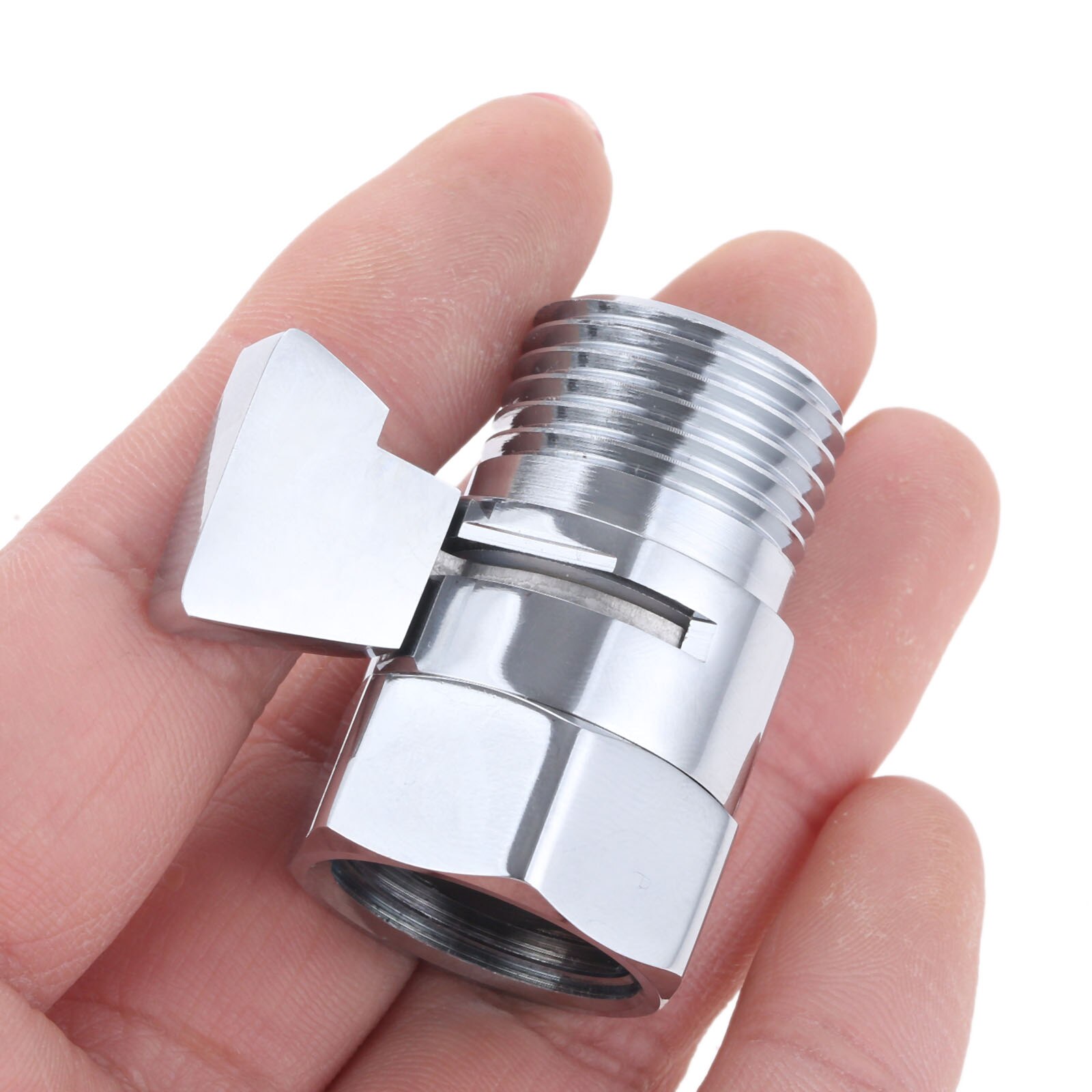 ABS Brass Flow Control Water Pressure Reducing Controller Hand Held Sprayer Head Shut Off Stop Switch For Shower Supply