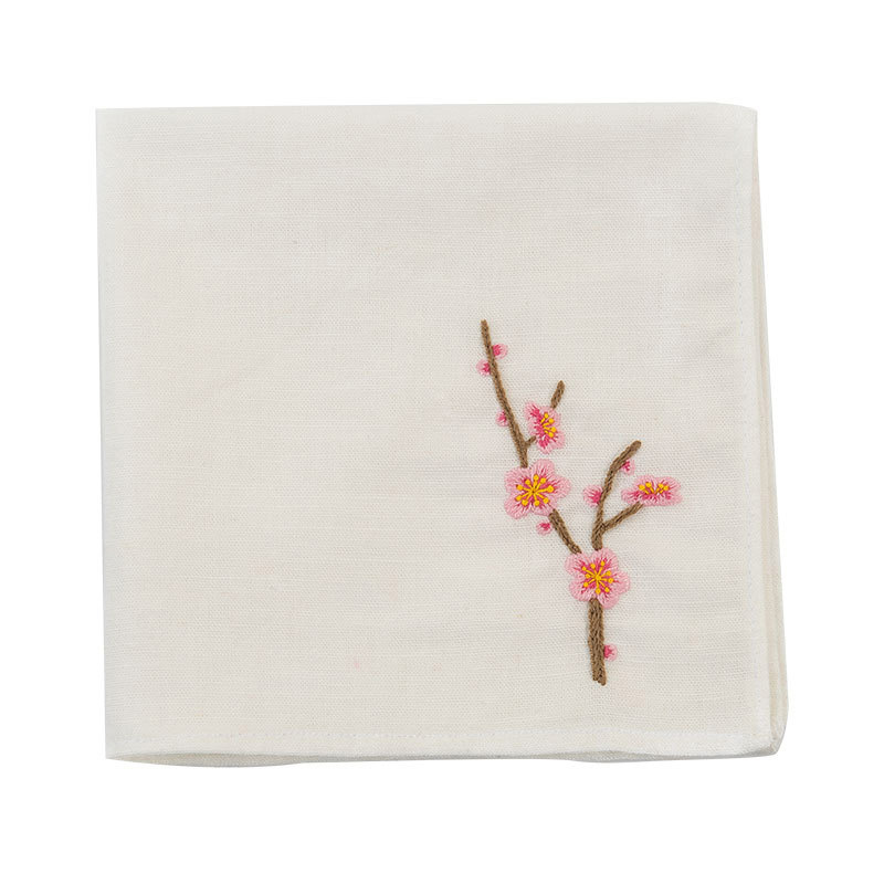 Handkerchief Embroidery Kit Needlework Flower Cross Stitch Set DIY Handwork Swing Handmade Craft Unfinished