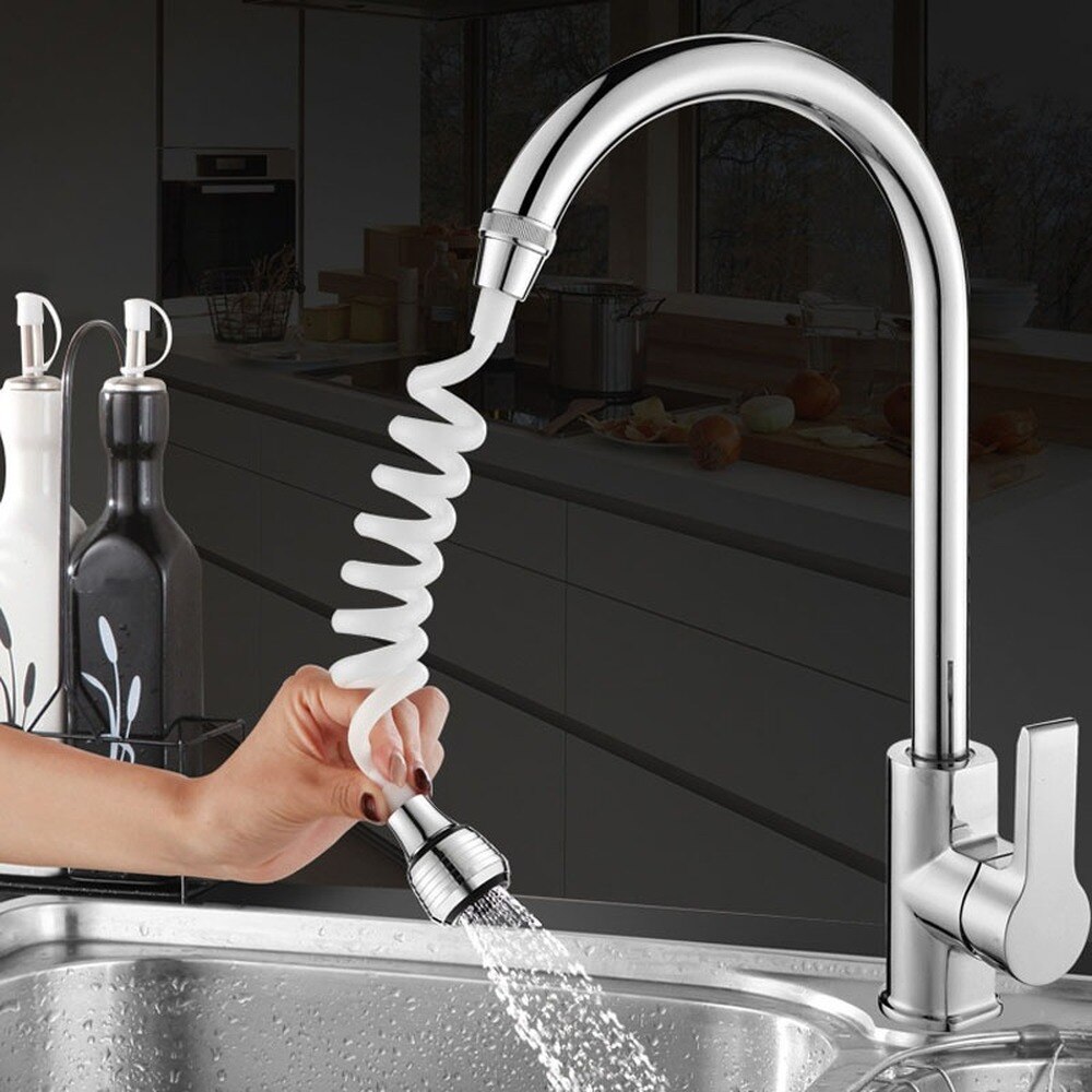Lange Slang Kraan Extender Nozzle Flexibele Water Saving Tap Adapter Sink Spray Waskolf Sprinkler Bad Douche Kraan Accessoires