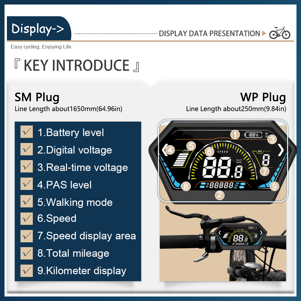 48-72V Ebike LCD-scherm Kleur elektrische fietsdisplay UKS6 borstelloze controllerkit Elektrische controller Fietsaccessoires