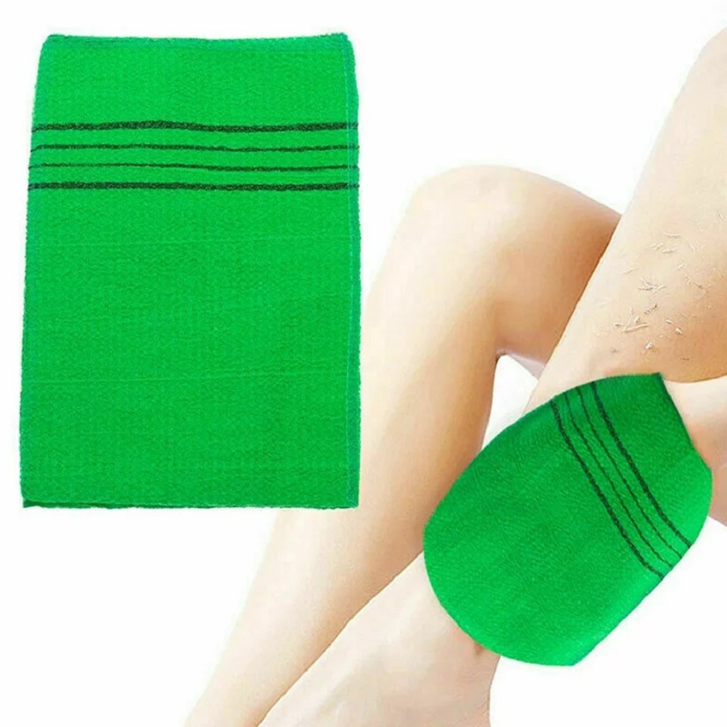 1Pc Bad Voor Peeling Exfoliërende Lichaam Reiniging Scrub Handschoen Wrijf Dode Huid Handschoenen Voor Douche Lichaamsborstel Handdoek Spa Schuim Lichaamsmassage