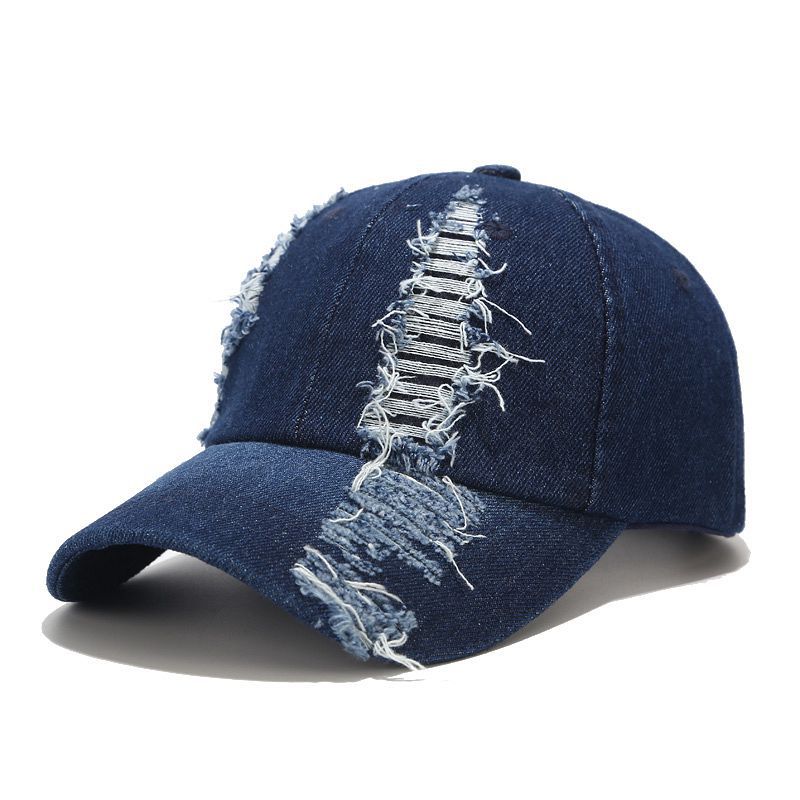 frühling Und Herbst Getragen Denim Cap Sommer Outdoor Freizeit Visier Hut Trend Loch Baseball Caps Hip Hop Sport hüte: B