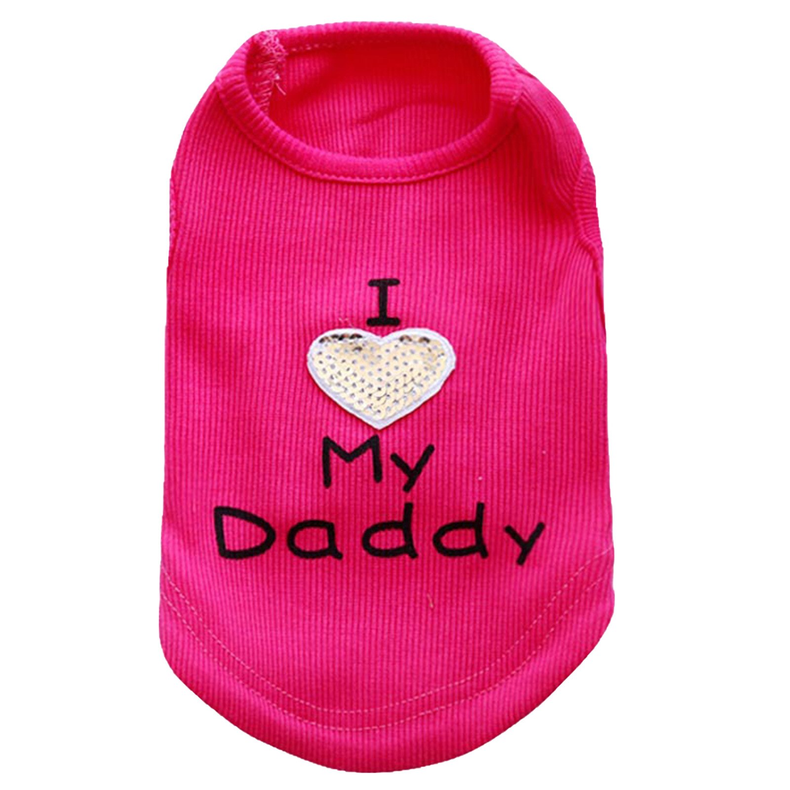 Cheap Dog Clothes Cute Dog Vest Shirt Pet Clothing For Dogs Costume Puppy Pet Clothes For Small Dogs Outfits Ropa Perro #YJ: Hot Pink XS