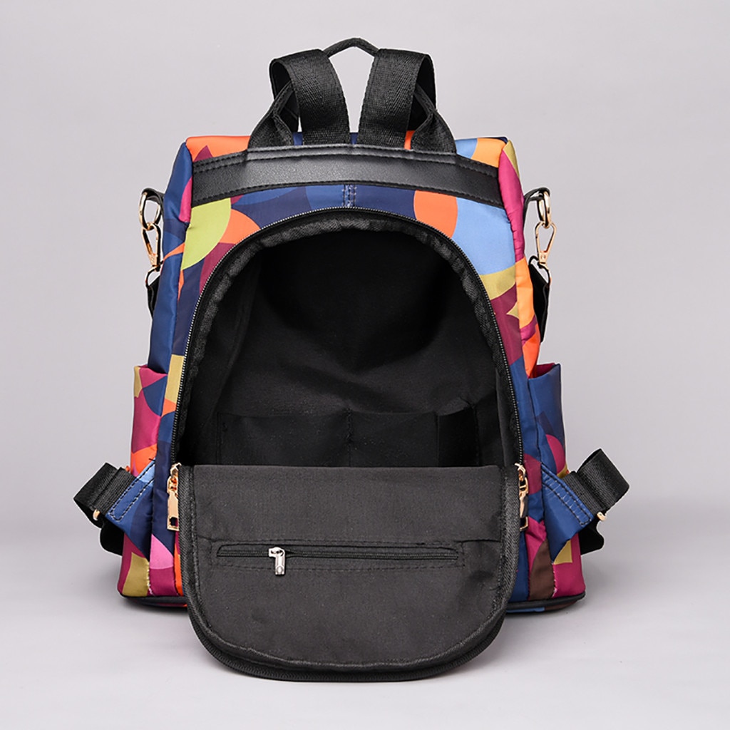 Xiniu mochila feminina de pano oxford, bolsa para estudantes, viagem, colorida, de marca famosa, para escola