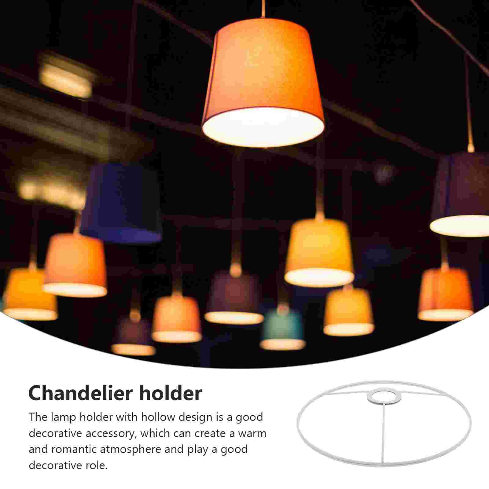 Lampshade Frame Round Vintage Lamp Shade Frame E27 Base 30cm Lampshade Supply