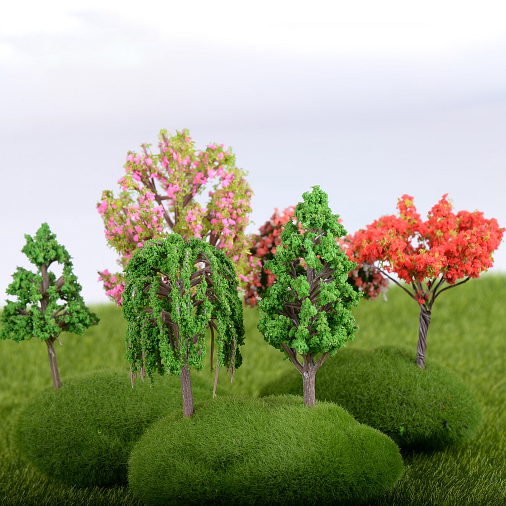 Artificial Mini Tree Landscaping Plastic Simulation Artificial Life-Like Model For Decor Garden Landscaping Decor