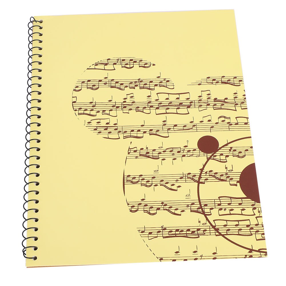 50 Pages Staff Book Musical Notation Staff Notebook Music Manuscript Writing Paper: Yellow Bear