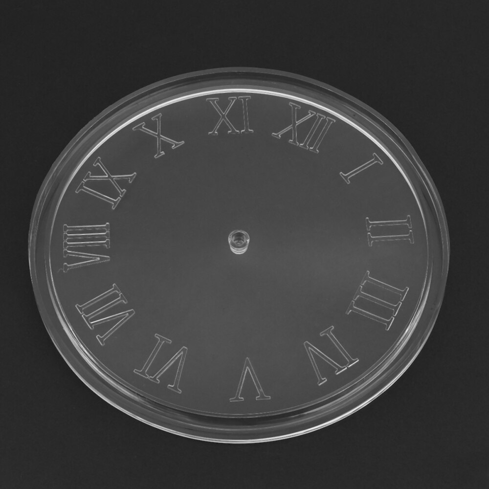 1 Juego de molde de silicona para reloj de pared, accesorios para hacer relojes, números romanos, modelo de reloj (transparente): transparent 2