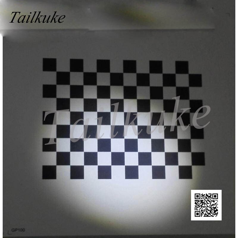 Checkerboard Alumina Calibration Plate Diffuse Reflection Opacity Square Array 12*9mm Check Visual Optical Correction Board