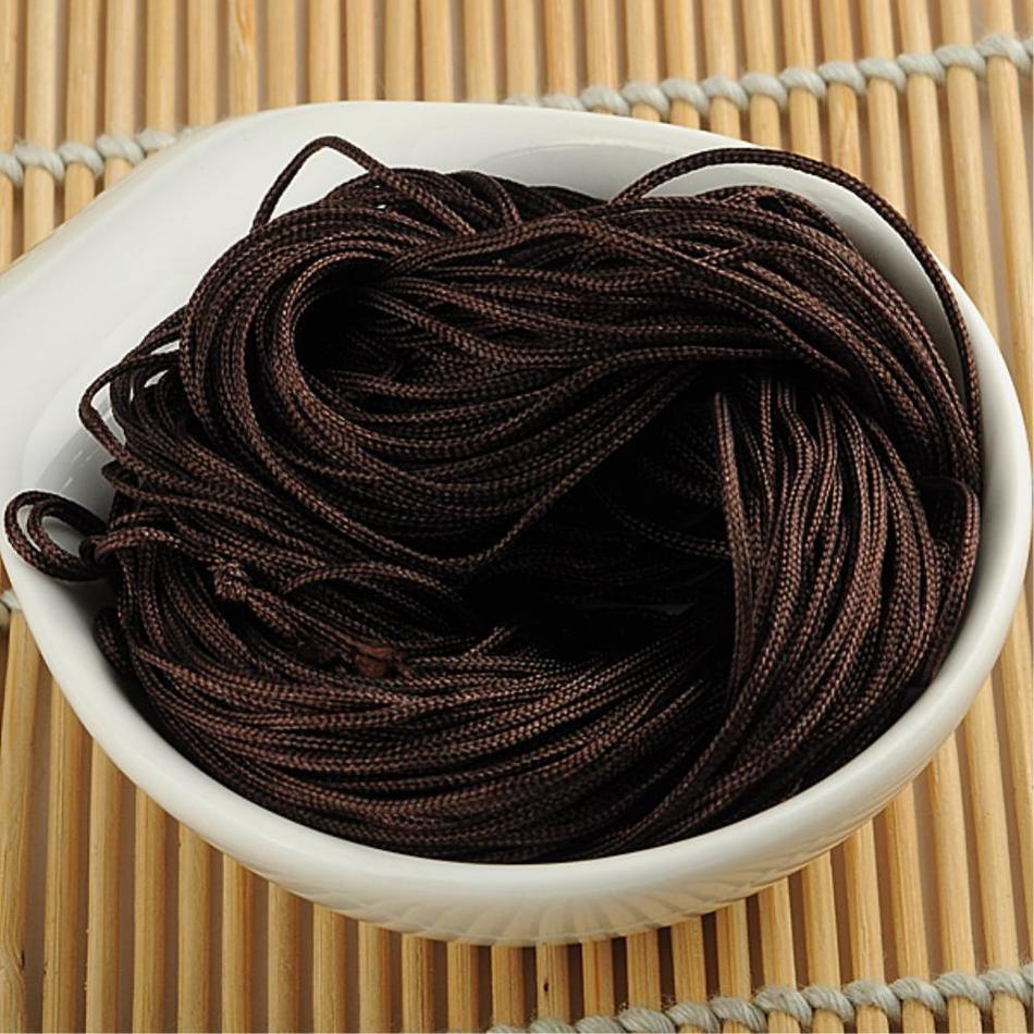 20M Shamballa Beads Bracelet Thread 1mm Polyester Cord Chinese Knot Macrame Rattail Cord For DIY Jewelry Findings: 15