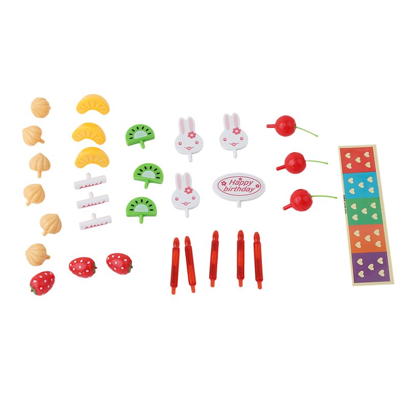 38-75pcs Kitchen Toys Pretend Play Cutting Birthday Cake Food Eat Toys Early Educational Baby Play Games SA978293