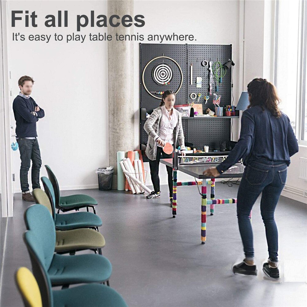 Spil bordtennis ping pong sæt 2 paddle bats 3 bolde forlængende net bærbart bordtennis sæt udstyr krop fitness styrke