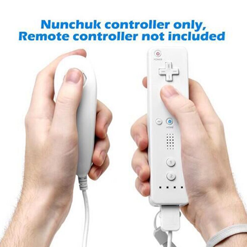 Game Accessoires voor Nunchuck Controllers voor Nintendo Wii/Wii U, (2 Packs) Vervanging voor Wii/WII U Video Game