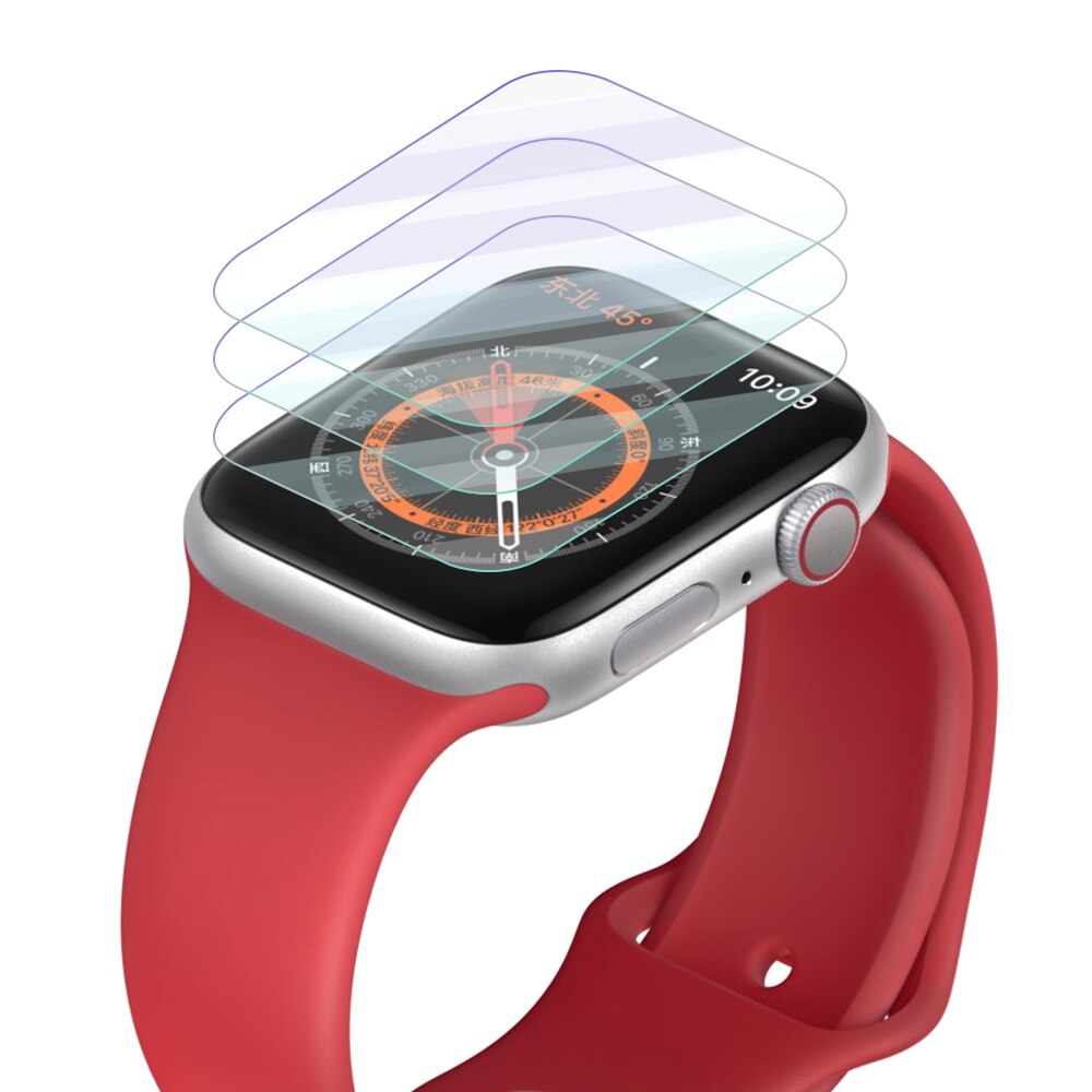 3D Screen Protectors 9H Tempered Glass Protective film Clear Protective Film 40mm 44mm For Apple Watch 5 4 Smart Watch