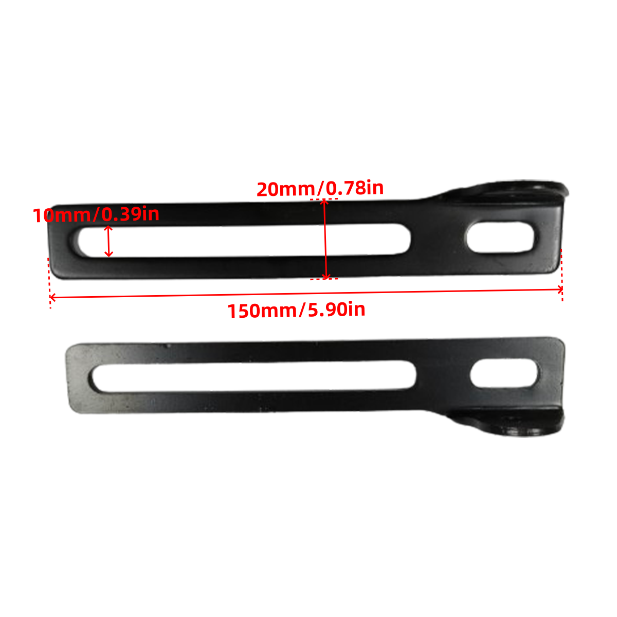 1 Pair Universal Gas Strut Lift Support Bar Mounting Brackets Ball Stud Installation Holder for Car Front Bonnet Hood Cover: black