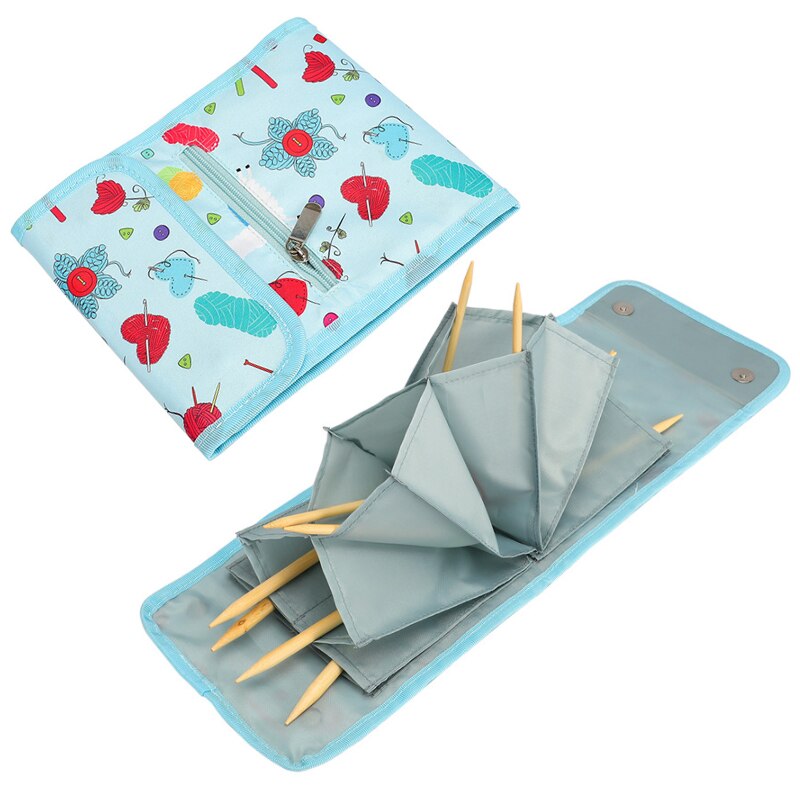 Knitting Needles Bag Knitting Storage Bag Crochet Hook Case Knitting Needle Bag Sewing Organizer Bag