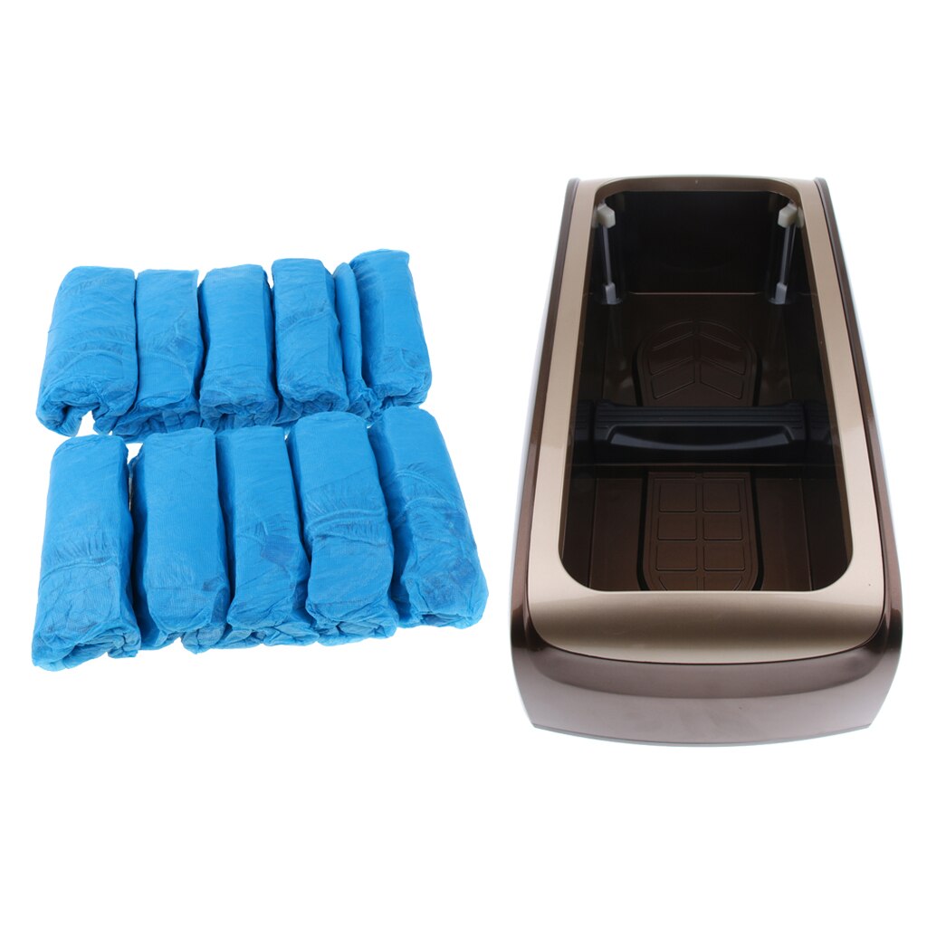 Auto Shoe Cover Dispenser Hands-free Shoe Cover Apparatus with 100 Overshoes