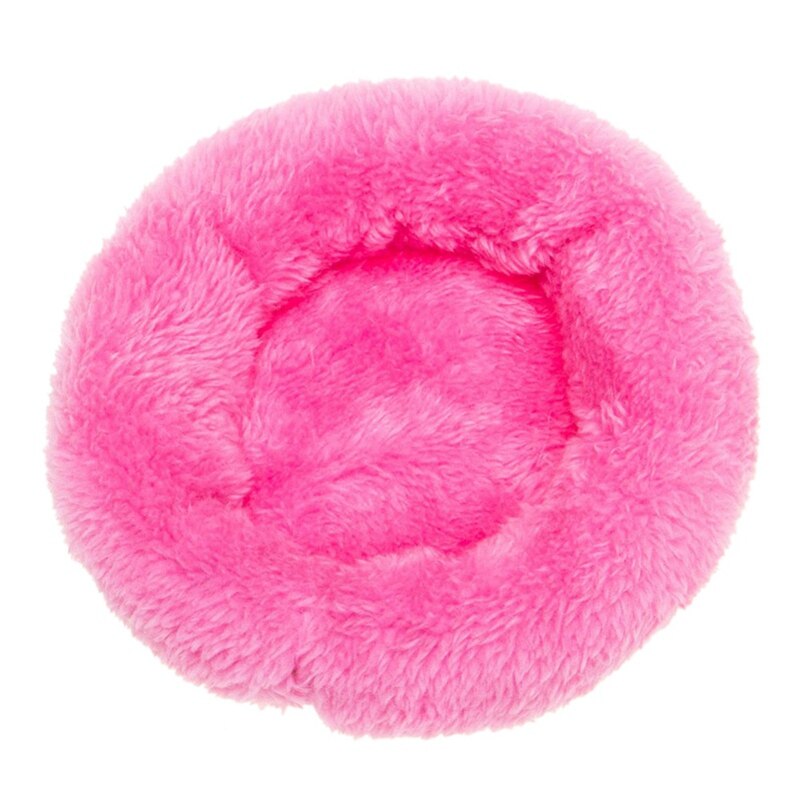 Cama de conejillo de indias de lana suave para invierno, miniesterilla para hámster, rata, cama para dormir, sofá para casa de hámster, erizo, suministro para mascotas: Rojo / L