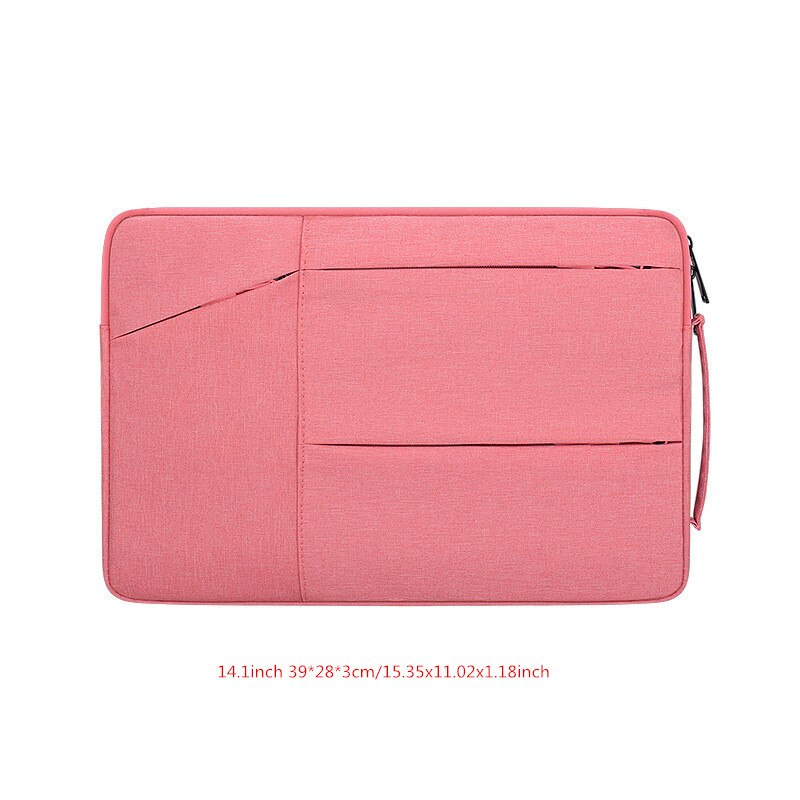 Przenośny neseser Laptop Liner torby męskie damskie Tote odporny na wstrząsy wodoodporny pokrowiec na dokumenty biurowe: Pink M