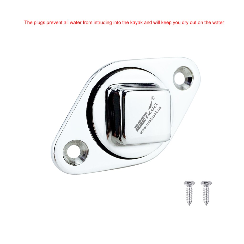Stainless Steel 316 Boat Diamond Garboard Drain Plug Bung Hole Drainage Marine Dinghy Garboard Hardware Boat Accessories