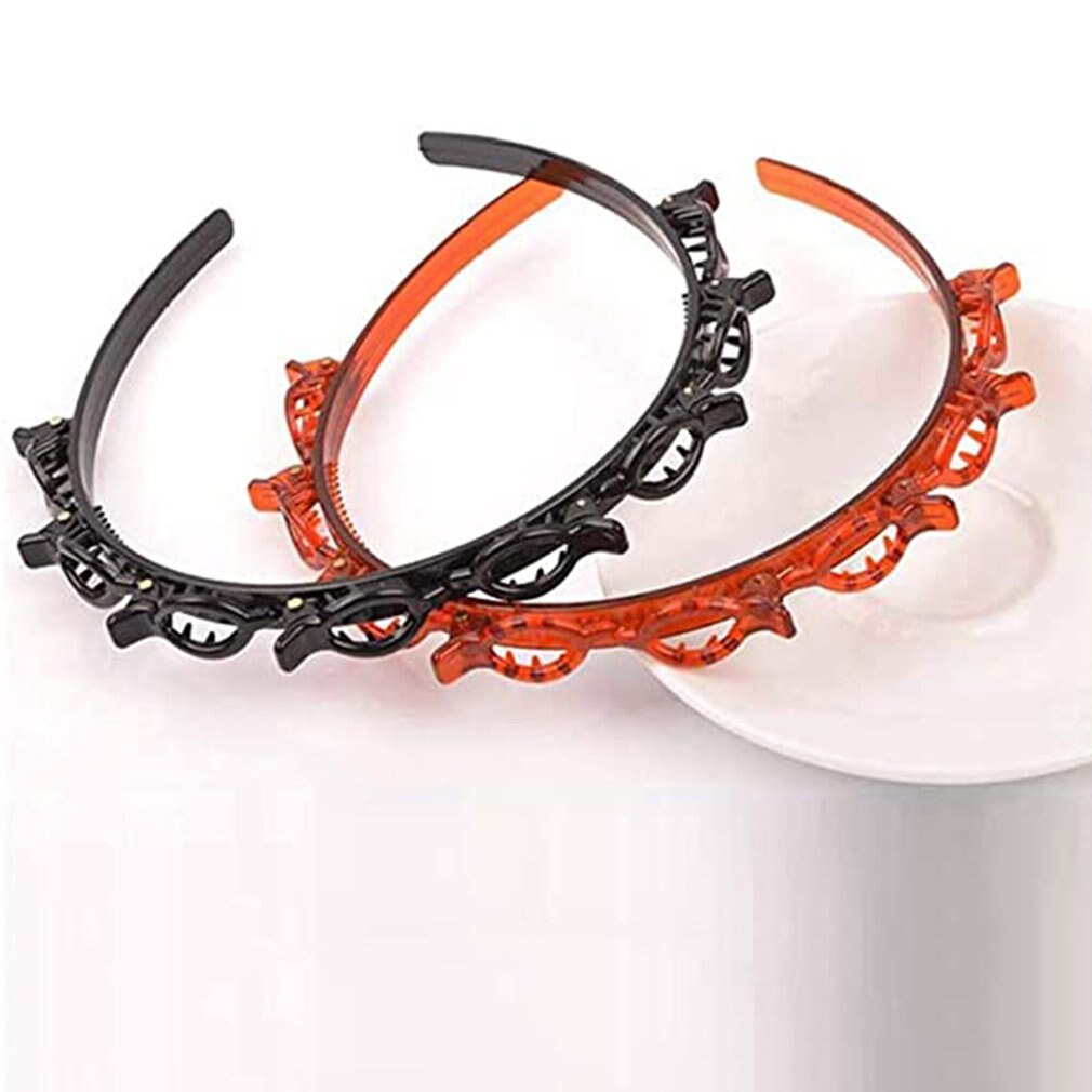 Confortable léger coréenne Double frange pince à cheveux coiffure épingle à cheveux femmes bandeau cravate pour fille