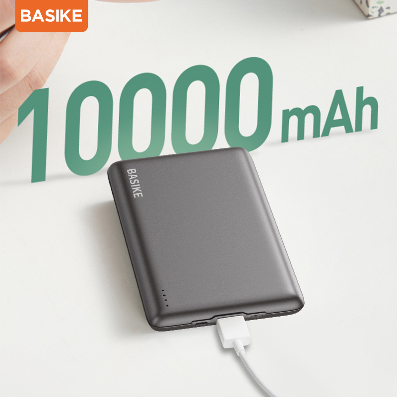 Basike mini power bank 10000mah portátil powerbank poverbank bateria externa carregador de telefone bateria de reposição para iphone xiaomi