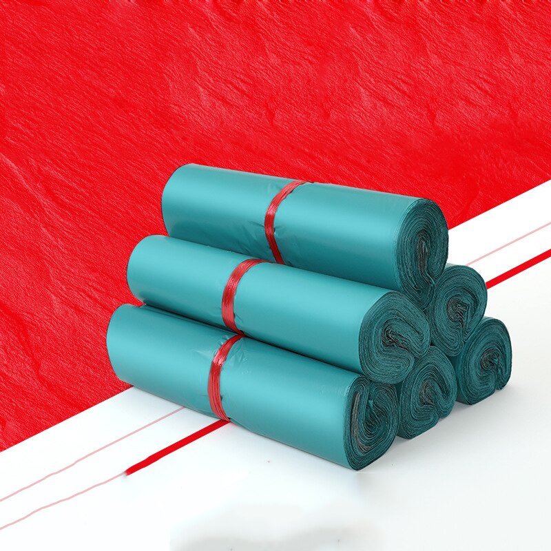 10Pcs/lot Colorful Plastic Envelope Small Packaging Bag Self Sealing Adhesive Courier Bags Waterproof Poly Mailers 17x30cm: green