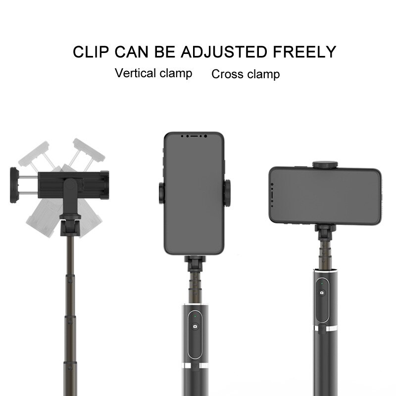 Bluetooth Selfie Stick Portable Handheld Camera Tripod with Wireless Remote for iPhone Huawei Xiaomi Camera