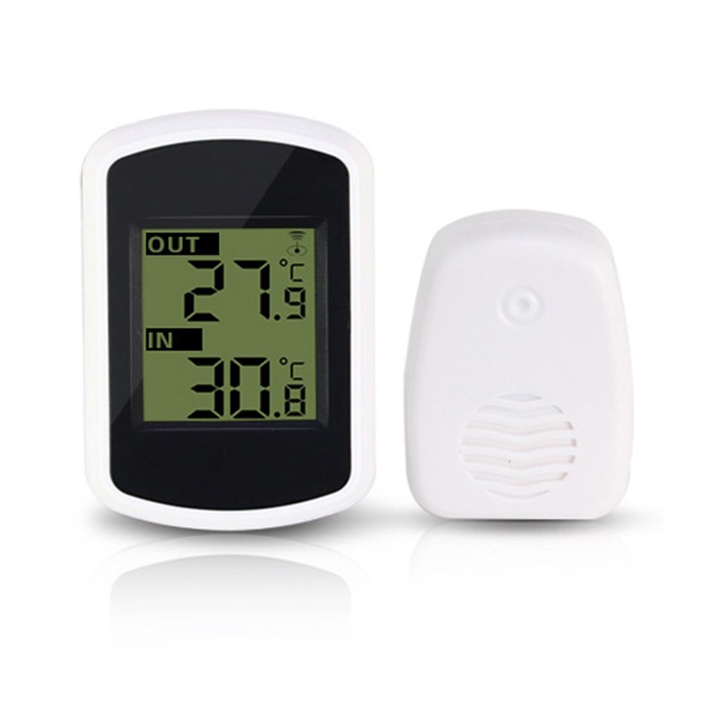 Digital LCD Thermometer Indoor Outdoor Wireless Temperature Meter Sensor Temperature Measurement Ambient Weather Tester: Default Title