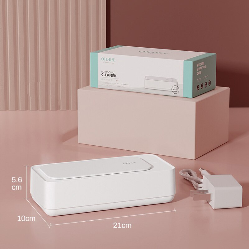 47kHz Ultrasonic Cleaner Ultrasound Cleaning Machine for Jewelry Glass Razor High Frequency Vibration Ultrasound Clean Device