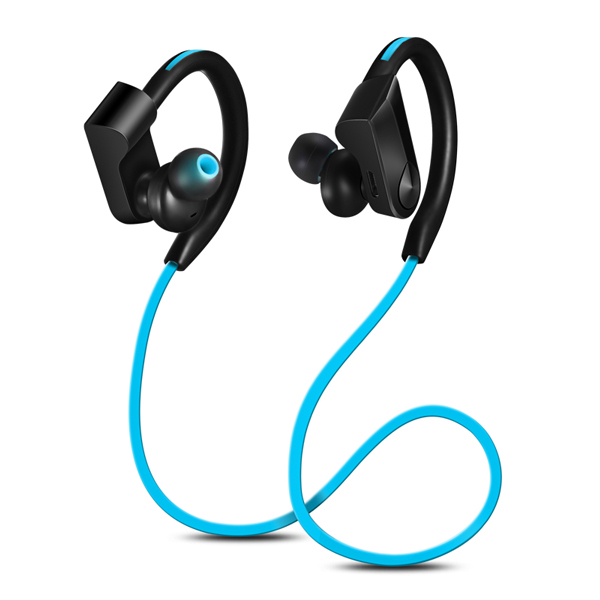 CBAOOO Sport Bluetooth Hoofdtelefoon Draadloze Koptelefoon Bluetooth Headset Waterdichte ruisonderdrukking met Microfoon voor android ios: blue